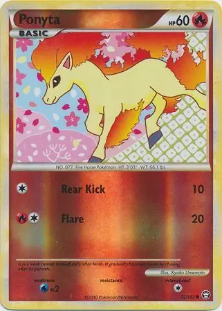 Ponyta Reverse Holo 72 Normal
