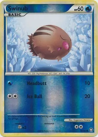 Swinub Reverse Holo 79 Normal