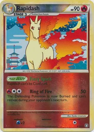 Rapidash Reverse Holo 8 Normal