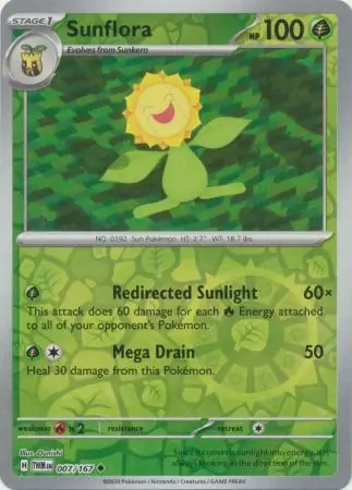 Sunflora Reverse Holo 007