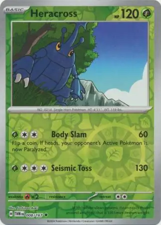 Heracross Reverse Holo 008