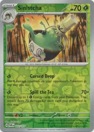 Sinistcha Reverse Holo 022
