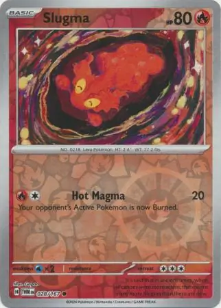 Slugma Reverse Holo 028 Normal