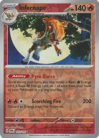 Infernape Reverse Holo 033