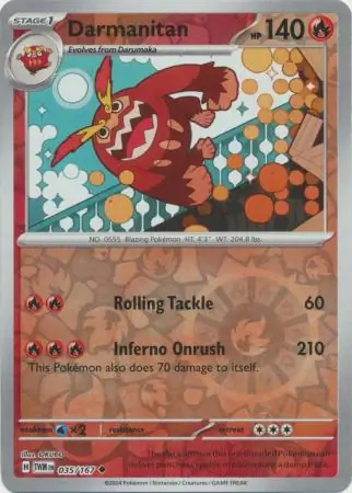 Darmanitan Reverse Holo 035 Normal
