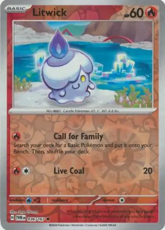 Litwick Reverse Holo 036 Normal