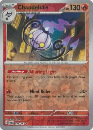 Chandelure Reverse Holo 038