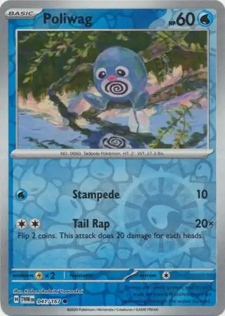 Poliwag Reverse Holo 041