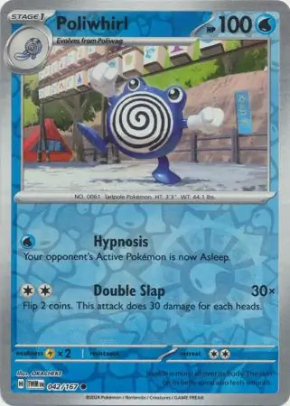 Poliwhirl Reverse Holo 042 Normal
