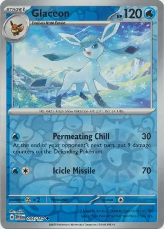 Glaceon Reverse Holo 054