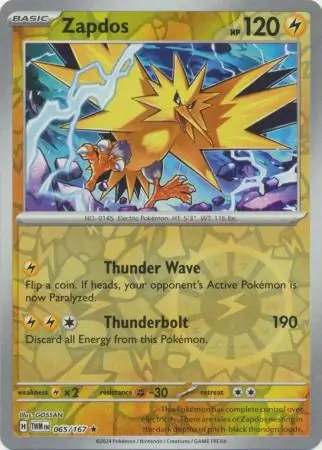 Zapdos Reverse Holo 065