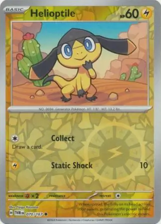 Helioptile Reverse Holo 070