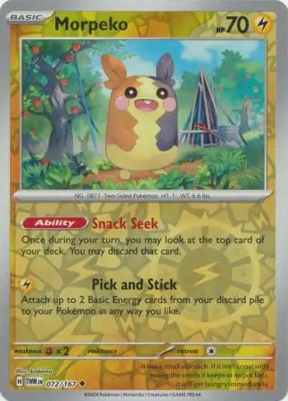 Morpeko Reverse Holo 072 Normal