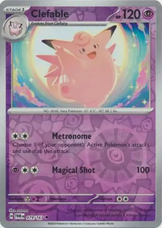 Clefable Reverse Holo 079
