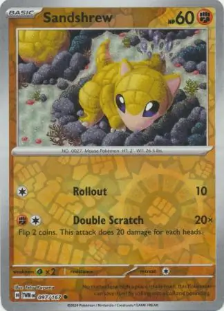 Sandshrew Reverse Holo 097 Normal
