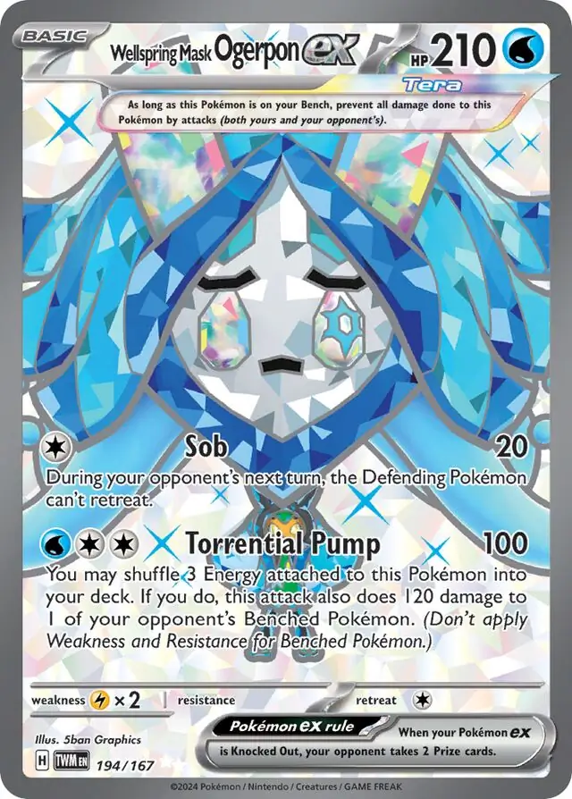 Wellspring Mask Ogerpon ex 194 Normal