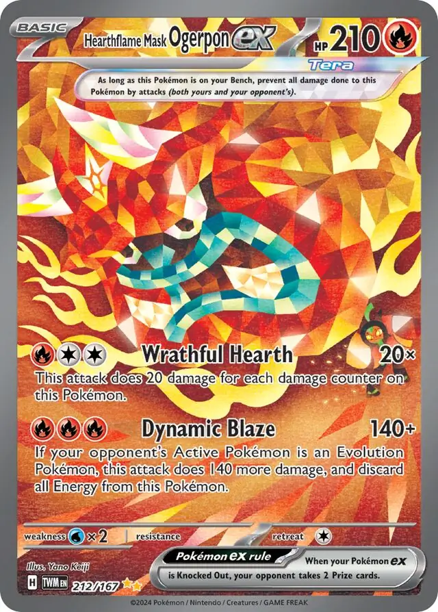 Hearthflame Mask Ogerpon ex 212 Normal