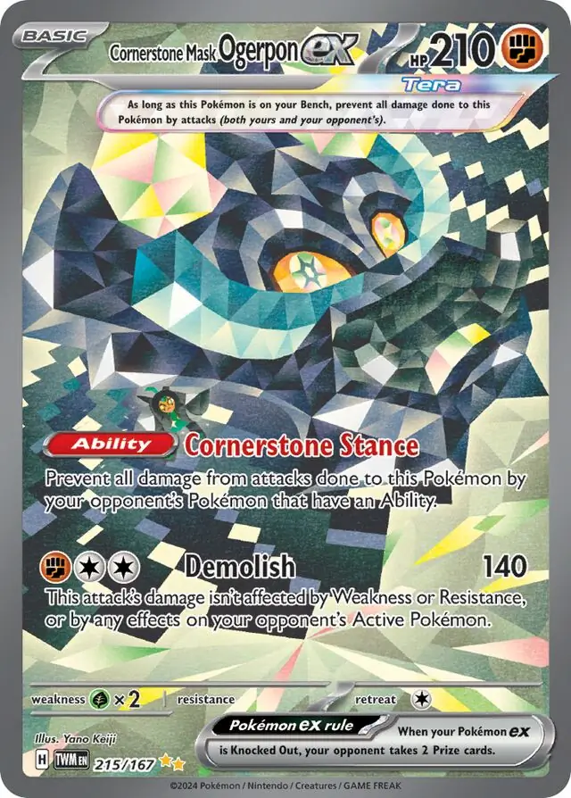 Cornerstone Mask Ogerpon ex 215 Normal