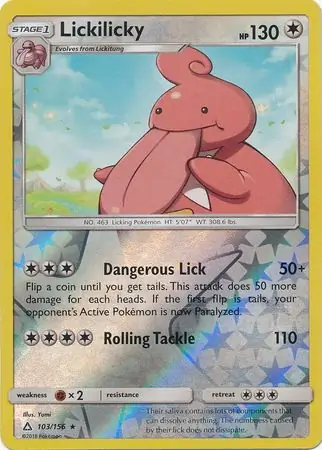 Lickilicky Reverse Holo 103 Normal