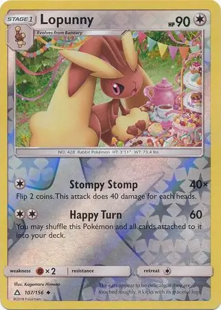 Lopunny Reverse Holo 107 Normal