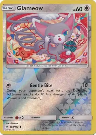 Glameow Reverse Holo 108