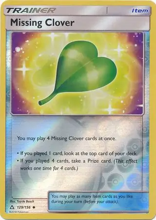 Missing Clover Reverse Holo 129 Normal