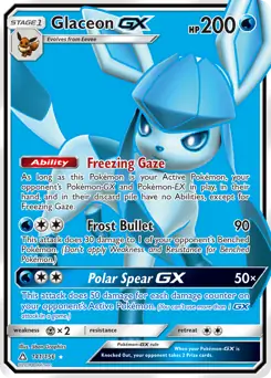 Full Art Glaceon GX 141 Normal