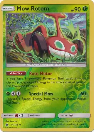 Mow Rotom Reverse Holo 14 Normal