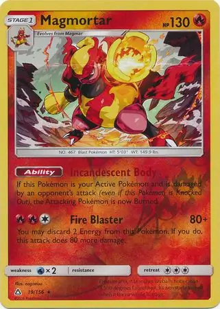 Magmortar Reverse Holo 19 Normal