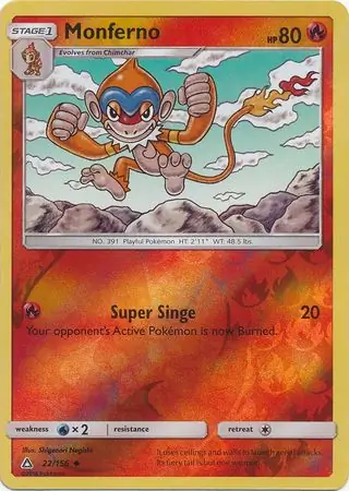 Monferno Reverse Holo 22 Normal