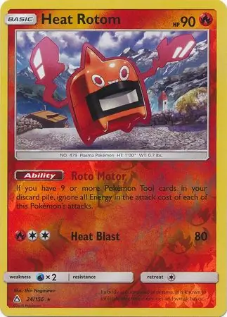 Heat Rotom Reverse Holo 24 Normal