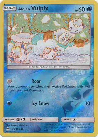 Alolan Vulpix Reverse Holo 30 Normal