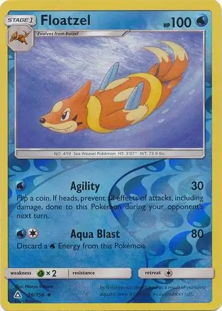 Floatzel Reverse Holo 36 Normal