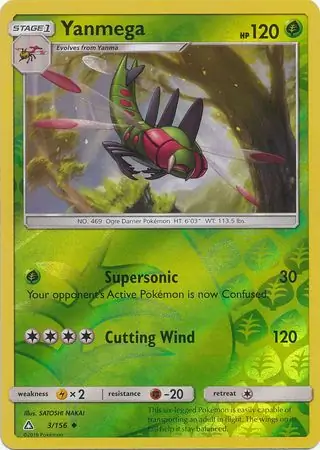 Yanmega Reverse Holo 3 Normal