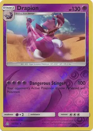 Drapion Reverse Holo 55 Normal