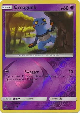 Croagunk Reverse Holo 56 Normal
