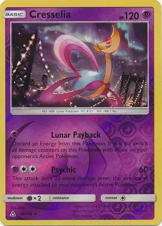 Cresselia Reverse Holo 59 Normal