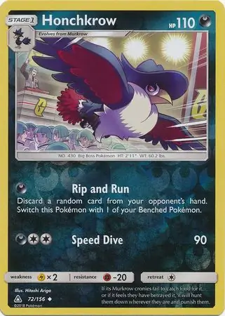 Honchkrow Reverse Holo 72 Normal