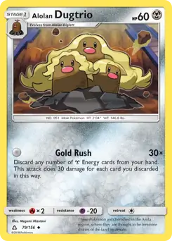 Alolan Dugtrio 79 Normal