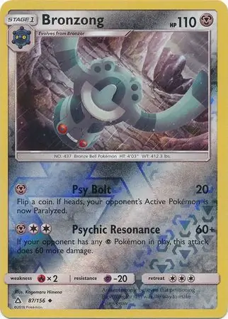 Bronzong Reverse Holo 87 Normal