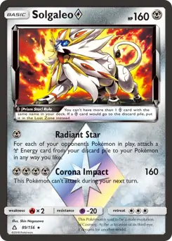 Solgaleo Prism Star 89 Normal