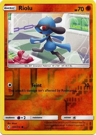 Riolu Reverse Holo 102 Normal