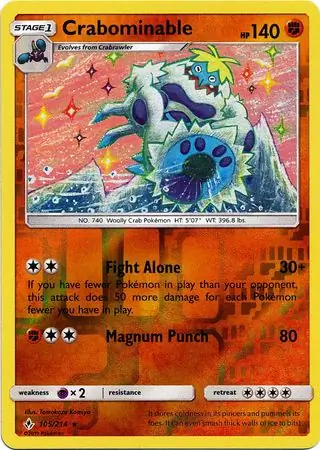 Crabominable Reverse Holo 105 Normal