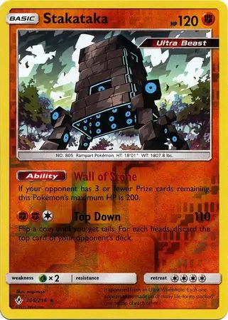 Stakataka Reverse Holo 106 Normal