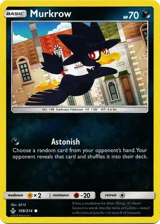 Murkrow Reverse Holo 108