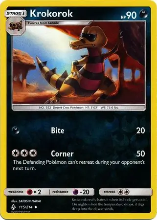 Krokorok Reverse Holo 115 Normal