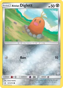 Alolan Diglett 121 Normal