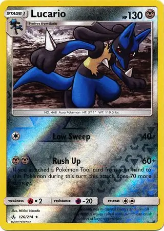 Lucario Reverse Holo 126 Normal