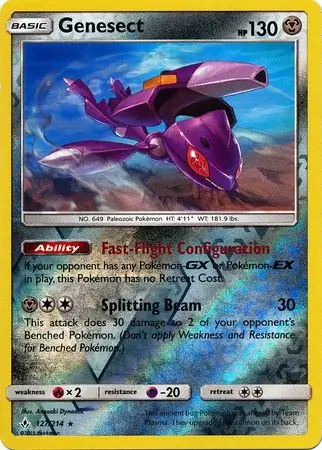 Genesect Reverse Holo 127 Normal