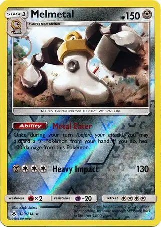 Melmetal Reverse Holo 129 Normal